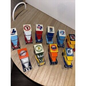 Set Of 10 Matchbox Brewery Baseball Trucks 1991 Well Loved! Vintage MLB